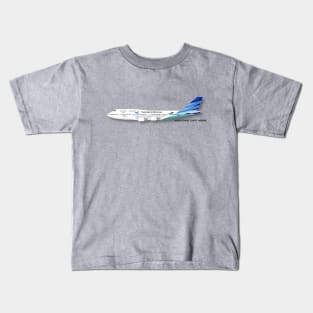 Garuda airlines Boeing 747 400 Kids T-Shirt